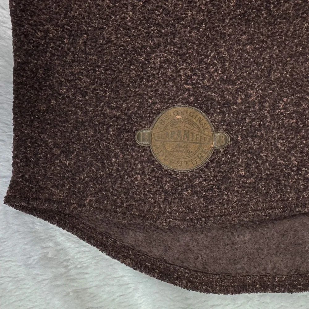 Vintage Disney Store Mickey Mouse Sweater Mens L Brown Fleece Fall Plaid 90s